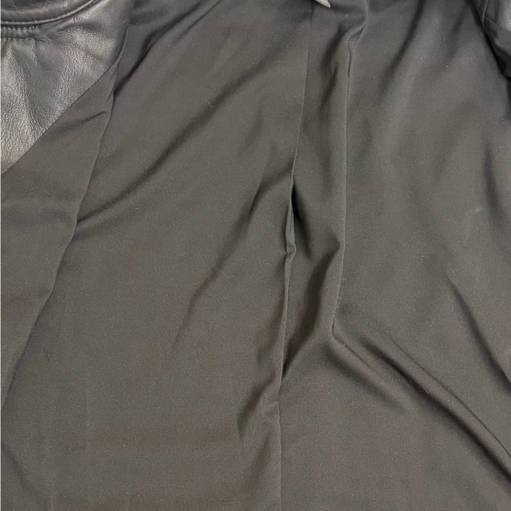 Halogen Women’s Black Leather Moto Jacket 3x - Picture 5 of 5